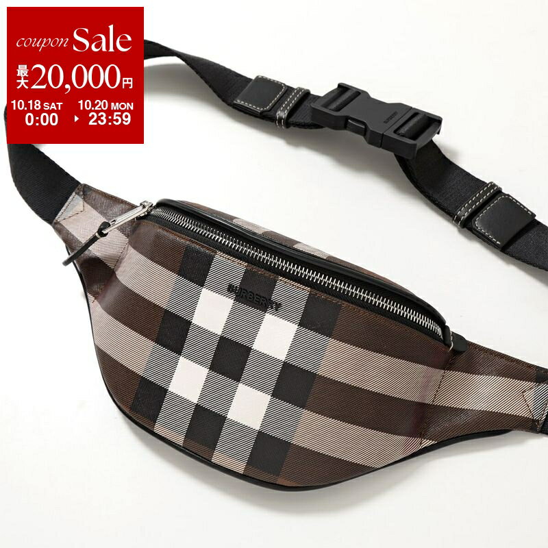 【10/18～10/20限定・最大2万円OFFクーポン配布中】BURBERRY バーバリー ボディバッグ ML MINI CASON GC9 8064440 レディース ベルトバッグ チェック ロゴ ウエストポーチ 鞄 A8900/DARK-BIRCH-BROWN