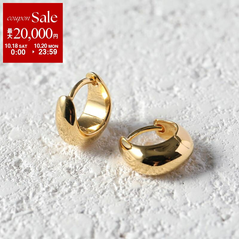 楽天インポートセレクトmusee【10/18～10/20限定・最大2万円OFFクーポン配布中】TOMWOOD トムウッド ピアス Ice Huggies Gold アイスハギーズ 100523 レディース フープ シルバー925 silver925 アクセサリー ゴールド
