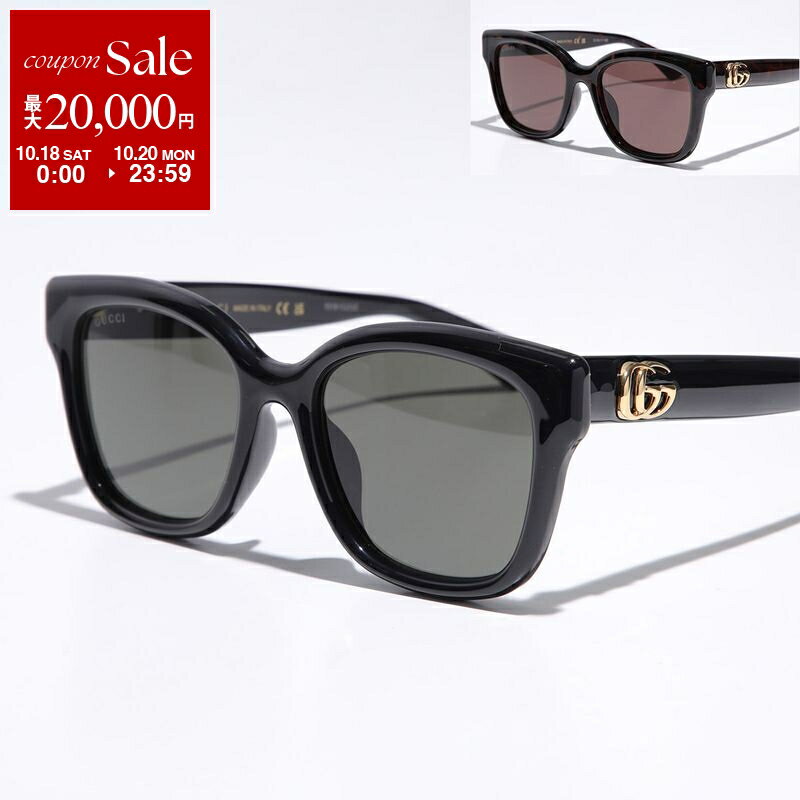 【10/18～10/20限定・最大2万円OFFクーポン配布中】GUCCI グッチ サングラス GG1830SK レディース セルフレーム フルリム ウェリントン型 メタルロゴ アイウェア カラー2色