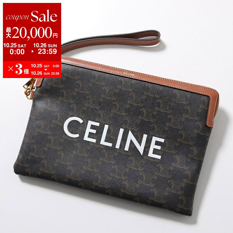 CELINE クラッチバッグ 黒 ブラック マカダム レザー セリーヌ CELINE クラッチバッグ 黒 ブラック マカダム レザー セリーヌ