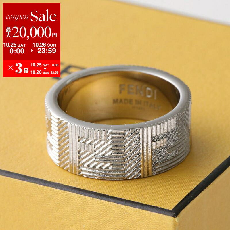 FENDI カーリグラフィーリング　シグネットリング フェンディ FENDI FENDI リング 8AK182 A5TO パール装飾 指輪