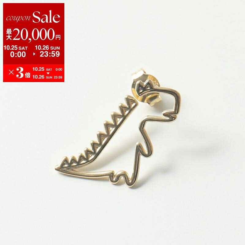 楽天インポートセレクトmusee【10/25-26限定・最大2万円OFFクーポン配布中】ALIITA アリータ ピアス DINO PURO EARRING SINGLE レディース 片耳用 恐竜 モチーフ アクセサリー YELLOW-GOLD-9KT【dc_kikaku】