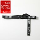 【10/25-26限定・最大2万円OFFクーポン配布中】CELINE セリーヌ ベルト 45AVS 2AEO Medium 45AVS2AEO.38SI.TU レディース ジャガードロゴ ダブルリング Dカン BLACK【dc_kikaku】