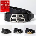 【10/25-26限定・最大2万円OFFクーポン配布中】BALENCIAGA バレンシアガ ベルト BB LARGE BELT 35 ラージ 570370 1CH0B 1CH04 1000 レディース レザー ロゴメタルバックル カラー3色【dc_kikaku】