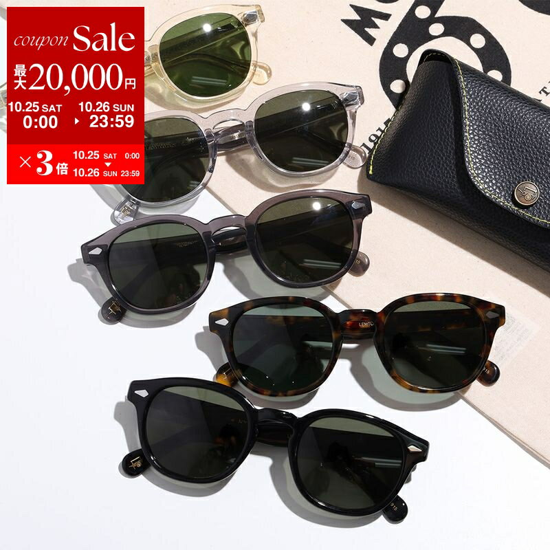 MOSCOT ORIGINALS クリアブラック サングラス未使用新品 MOSCOT モスコット CLIPTOSH LEM-C49001902-02 サイズ49