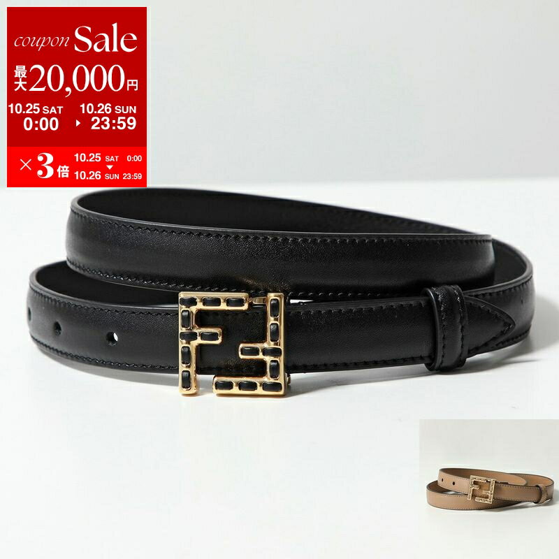 ✨美品 フェンディ ズッカ柄 ベルト FF ゴールド金具 総柄 レザー 茶色 美品✨】フェンディ ベルト ズッカ柄 ゴールド金具 レザー