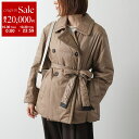 【10/30限定・最大2万円OFFクーポン配布中】Max Mara The Cube マックスマーラ ザ・キューブ パテッドジャケット CALLA カラー レディース 中綿 ダブルブレスト ミディ丈 ベルト付き 023