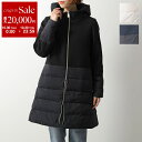 【10/30限定・最大2万円OFFクーポン配布中】HERNO ヘルノ ダウンコート PI002118D 33344 レディース ウール切替 セミロング フード付 カラー3色
