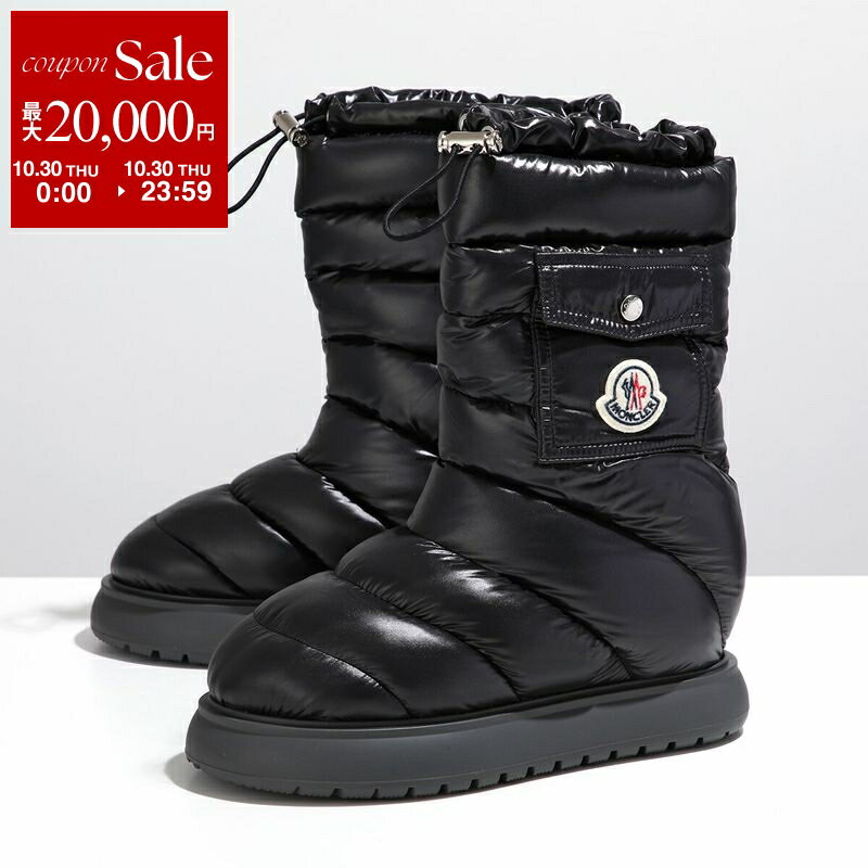 MONCLER ブラックショートブーツ MONCLER 黒 ショートブーツ レインシューズ