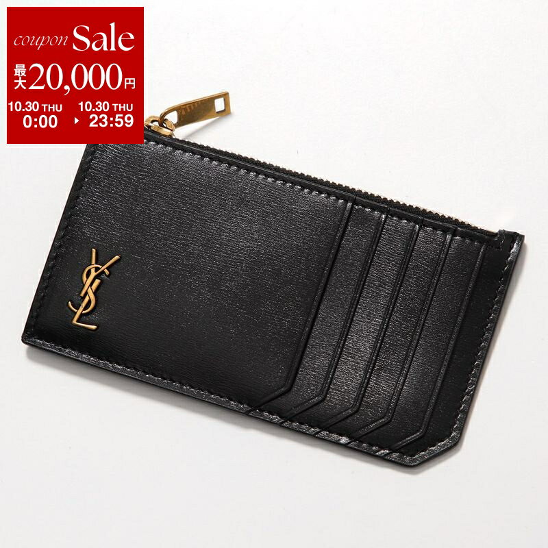 【10/30限定・最大2万円OFFクーポン配布中】SAINT LAURENT サンローラン コインケース 629899 02G0W レディース メンズ カサンドラロゴ カードケース フラグメントケース レザー ミニ財布 1000/NERO 62989902G0W1000のサムネイル