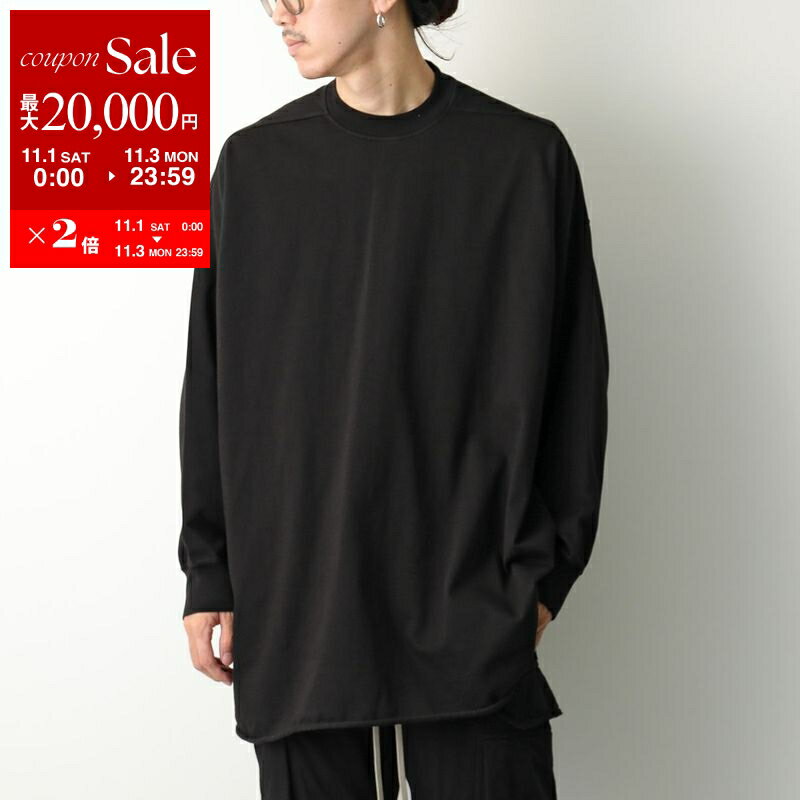 Rick Owens リックオウエンス ロングスリーブカットソー ホワイト- Rick Owens リックオウエンス 21AW L/S BANDED TEE ロング