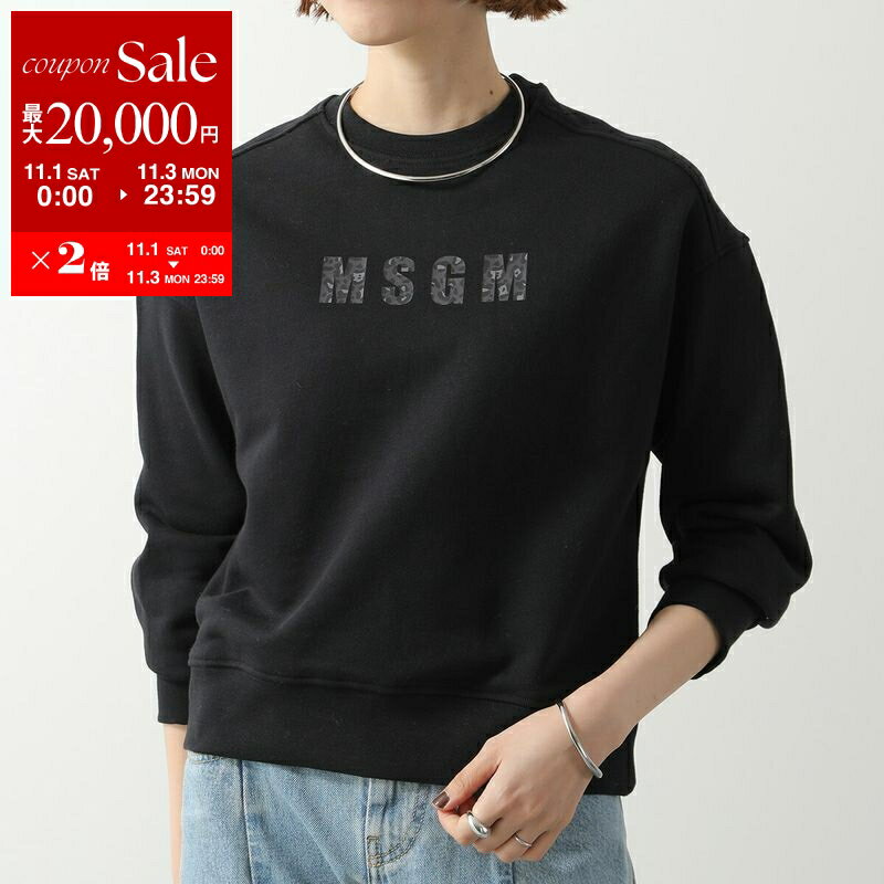 MSGM milano ブラックトレーナー　コットン 楽天市場】MSGM/エムエスジーエム トレーナー メンズ スウェット
