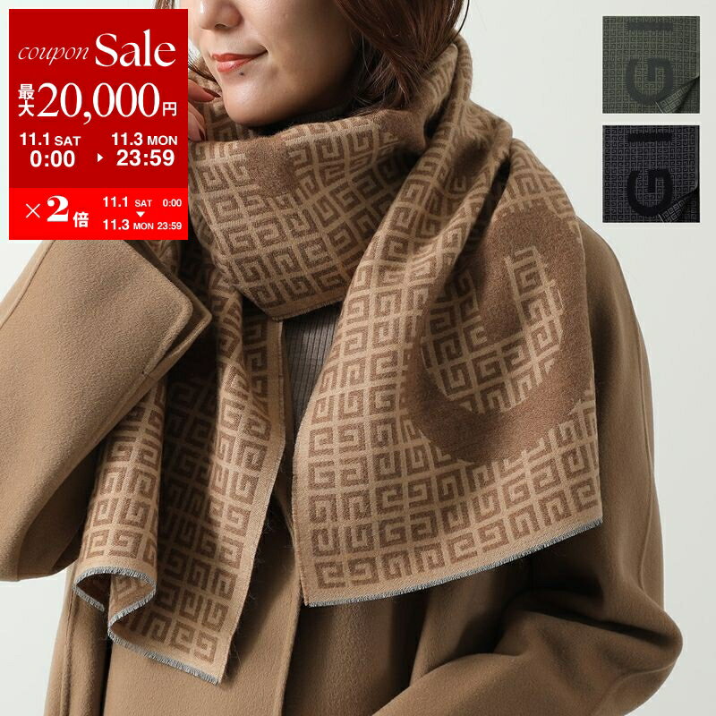 GIVENCHY マフラー 黒と白のストライプ GIVENCHY マフラー 黒と白のストライプ GIVENCHY マフラー 黒と