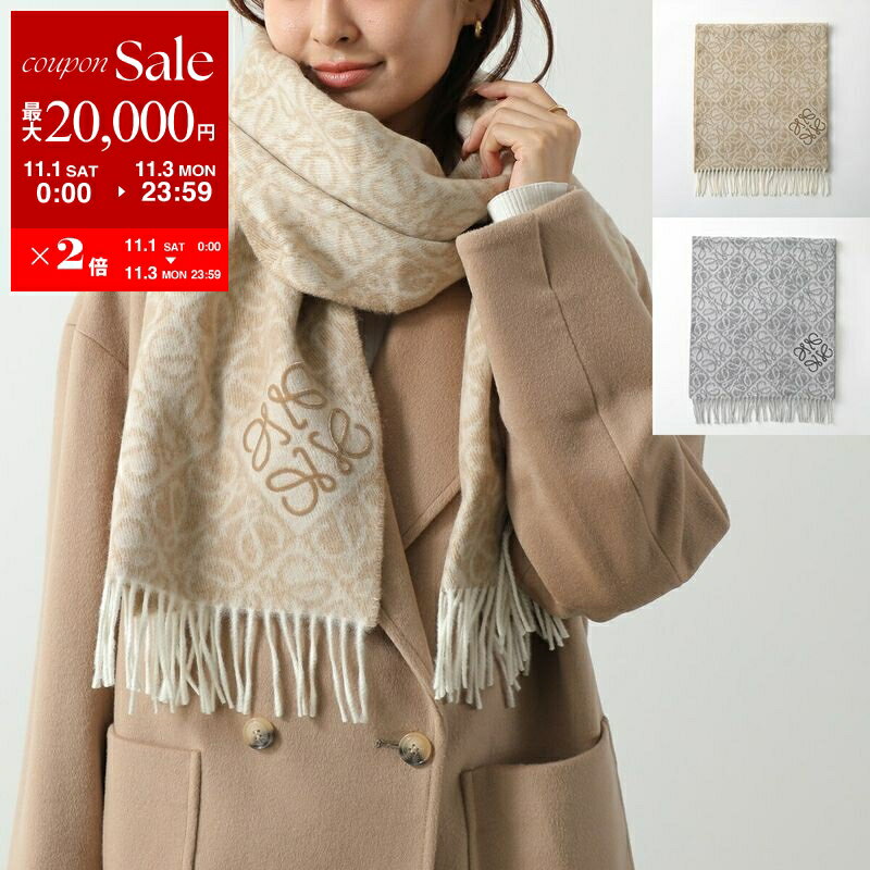 LOEWE ロエベ ストール・ショール ロエベ LOEWE アナグラム ウール ストール ショール レデイース