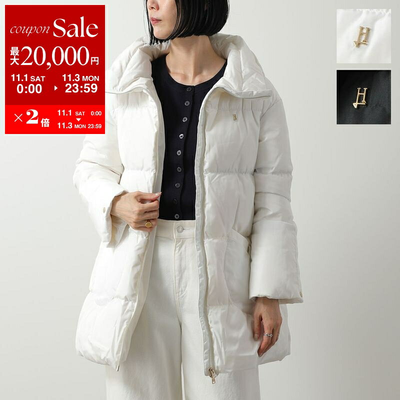 楽天インポートセレクトmusee【11/1～11/3限定・最大2万円OFFクーポン配布中】HERNO KIDS ヘルノ キッズ ダウンコート PI000191G 20045 レディース ガールズ スタンドカラー Hロゴメタル カラー2色