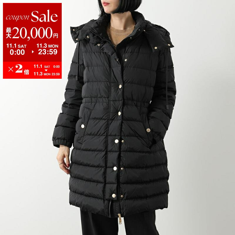 楽天インポートセレクトmusee【11/1～11/3限定・最大2万円OFFクーポン配布中】WEEKEND MAX MARA ウィークエンド マックスマーラ ダウンコート CERBERO チェルベロ レディース ナイロン フード付き 撥水 セミロング丈 004
