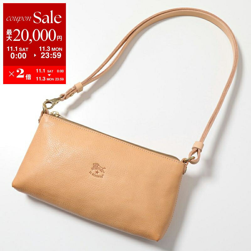 イルビゾンテ　ショルダーバッグ　ポシェット　丸型　キャンバス　ロゴ　ブラック イルビゾンテ ショルダーバッグ ポシェット 丸型 キャンバス