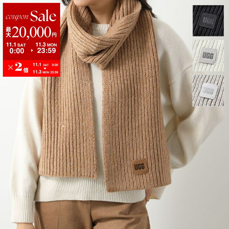UGG アグ　ムートンマフラー　スカーフ　ダークブラウン　シープスキン UGG 並行輸入品 アグ W SHERPA OVERSIZED SCARF シェルパ