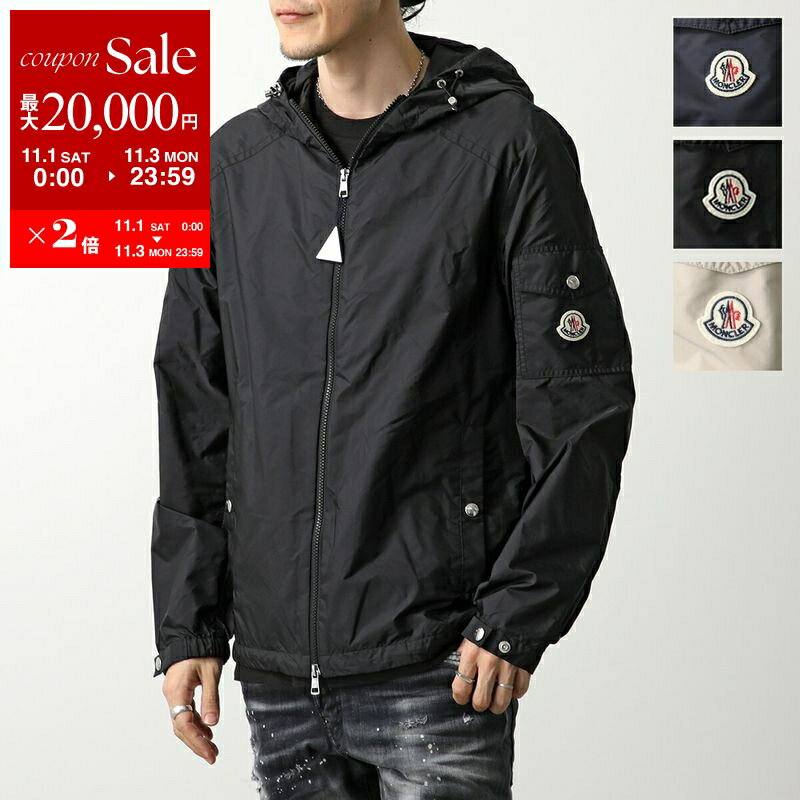 モンクレール ブラックナイロンジャケット♡ MONCLER モンクレール メンズ ナイロンジャケット ブランド ロゴ