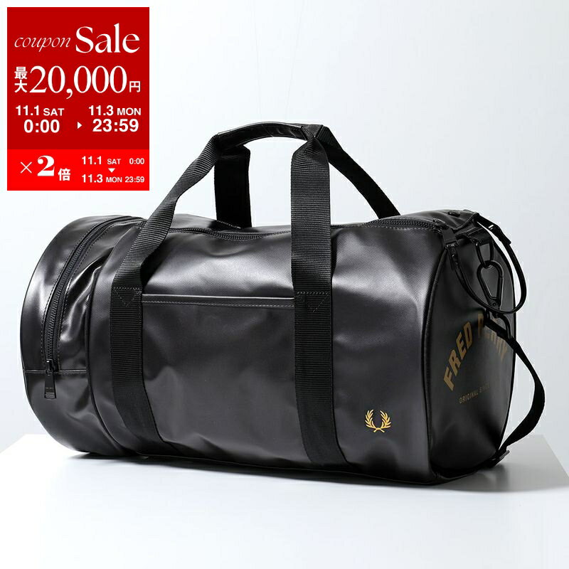 FRED PERRY ボストンバッグ 黒 Fred Perry ボストンバッグ 黒
