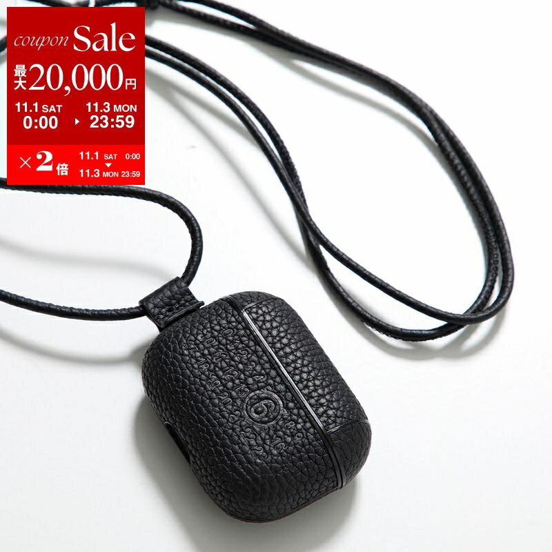 【11/1～11/3限定・最大2万円OFFクーポン配布中】MM6 エムエムシックス メゾンマルジェラ イヤホンケース SA5VZ0002 P4344 レディース AirPods Pro エアポッズ エアーポッズ レザー T8013 SA5VZ0002P4344T8013