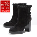 【11/1~11/3限定・最大2万円OFFクーポン配布中】TODS トッズ ショートブーツ XXW41A0V720BYE レディース スウェード レザー ボア アンクルブーツ チャンキーヒール シューズ 靴 B999 XXW41A0V720BYEB999