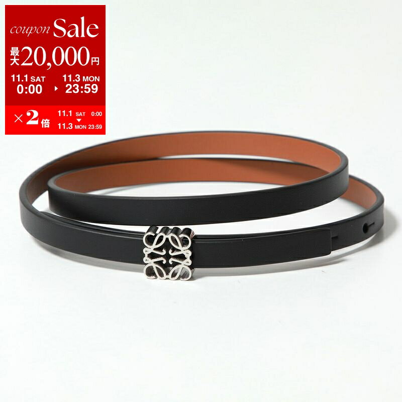 【11/1～11/3限定・最大2万円OFFクーポン配布中】LOEWE ロエベ ナローベルト E82111BX01 レディース アナグラム リバーシブル レザー 1555/BLACK/TAN/PALLのサムネイル