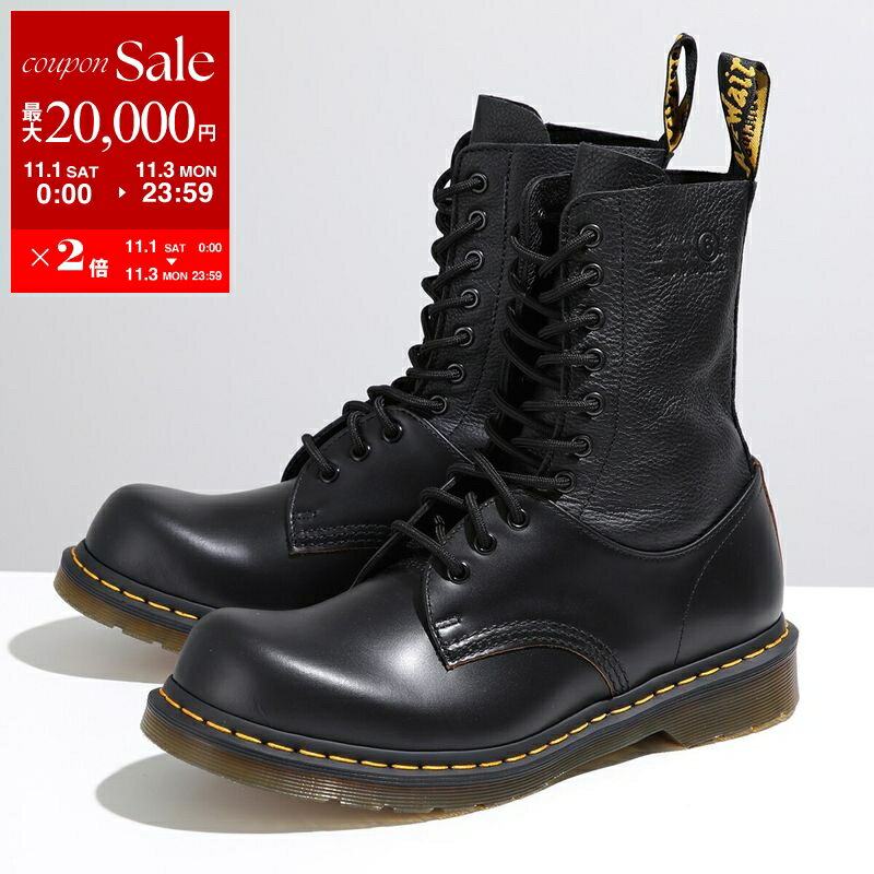 【11/1～11/3限定・最大2万円OFFクーポン配布中】MM6 × Dr.Martens エムエムシックス メゾンマルジェラ ドクターマーチン コラボ レザーブーツ 1490 TWIST ツイスト S66WU0126 P8030 レディース レザー ロゴ シューズ 靴 H6851 S66WU0126P8030H6851