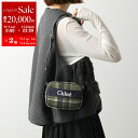 【11/1~11/3限定・最大2万円OFFクーポン配布中】Chloe Kids クロエ キッズ ショルダーバッグ C20683 レディース ガールズ チェック フェルト フロッキー ミニバッグ ロゴ Z67/CARREAUX