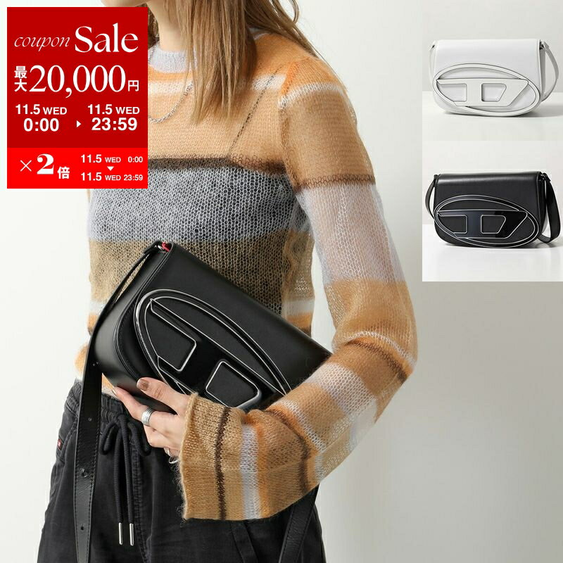 DIESEL◆ショルダーバッグ/レザー/BLK/※ショルダー欠品 ディーゼル diesel レザー ショルダーバッグ bagの通販