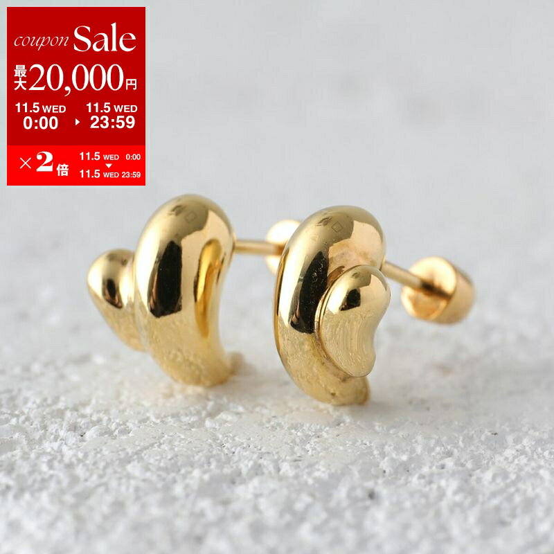 楽天インポートセレクトmusee【11/5限定・最大2万円OFFクーポン配布中】MARIA BLACK マリアブラック ピアス Sagene Trail Stud セーゲン トレイル スタッド 101091YG レディース ハート 両耳販売 アクセサリー Gold【dc_kikaku】