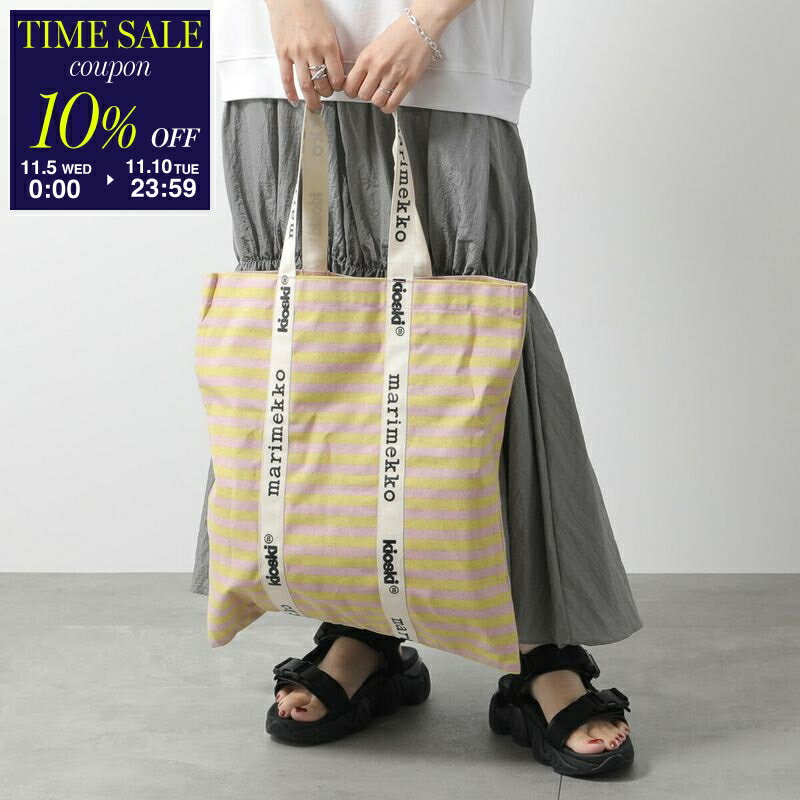 【11/10-23:59迄10％OFFクーポン対象】marimekko マリメッコ トートバッグ CARRIER MIDI TASARAITA キャリア ミディ タサライタ 093347 レディース KIOSKI キオスキ ロゴ 鞄 カラー2色【cp_ten】