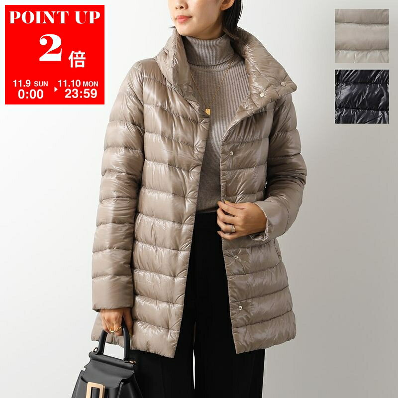 ヘルノ ダウン レディース HERNO ICONICO ヘルノ イコニコ ダウンコート AMELIA アミーリア PI0505DIC 12017Z レディース ナイロン スタンドカラー セミロング丈 カラー3色 PI0505DIC12017Z9300