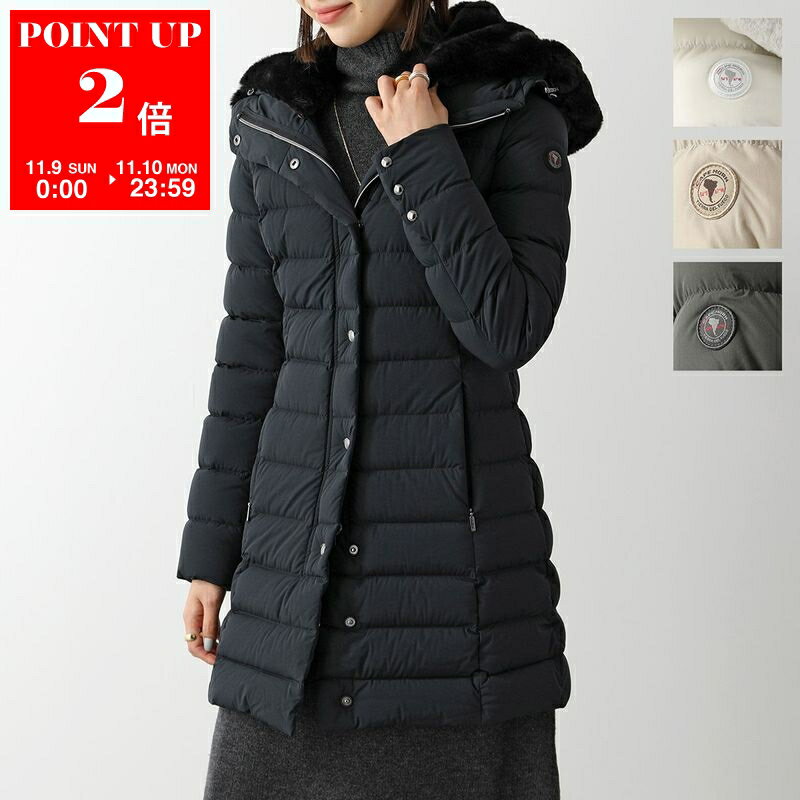 ケープホーン ダウン レディース CAPE HORN ケープホーン ダウンコート SANTACRUZ ECO FUR サンタクルス B2572 レディース ダウンジャケット フード付き エコファー 軽量 ロゴ カラー5色