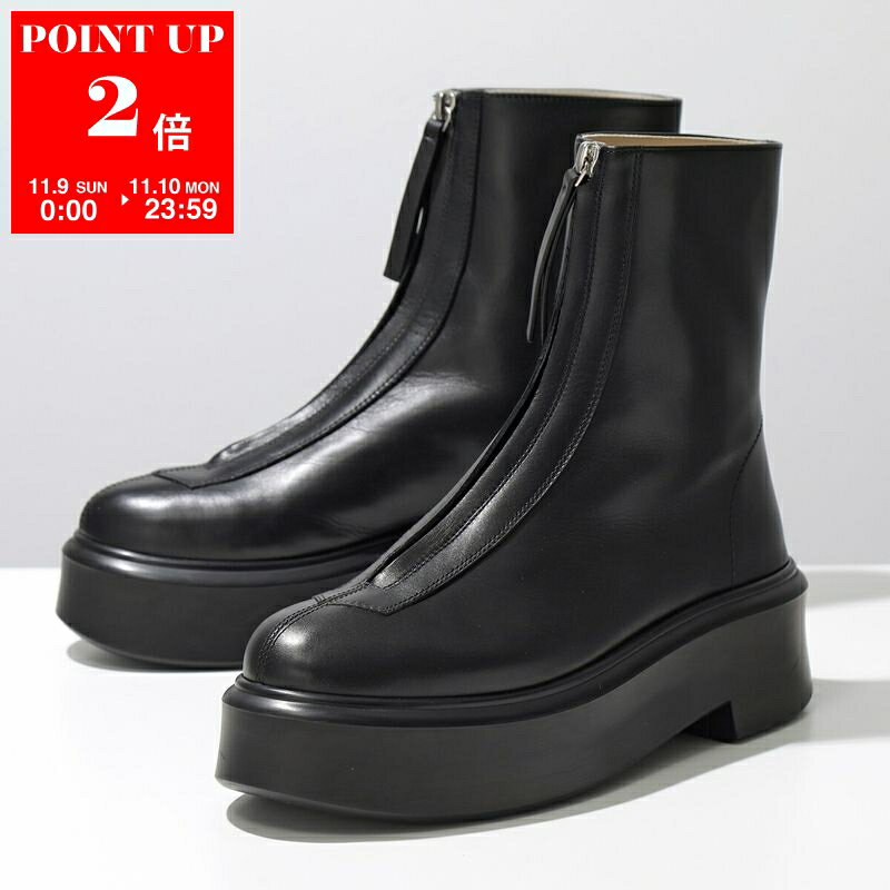 THE ROW ザ・ロウ ショートブーツ ZIPPED BOOT 1 F1144 L64R レディース レザー アンクルブーツ シューズ 靴 BLACKのサムネイル