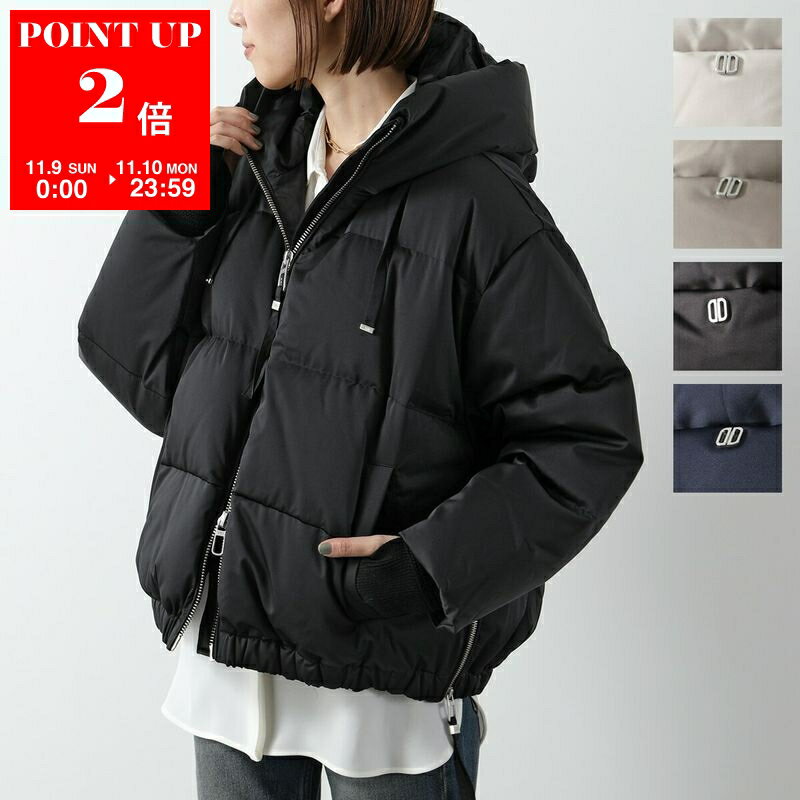 デュノ ダウン レディース DUNO デュノ ダウンジャケット HEKA-M MESTRE レディース フード付き ハイネック ショート丈 リブニット 撥水 カラー5色