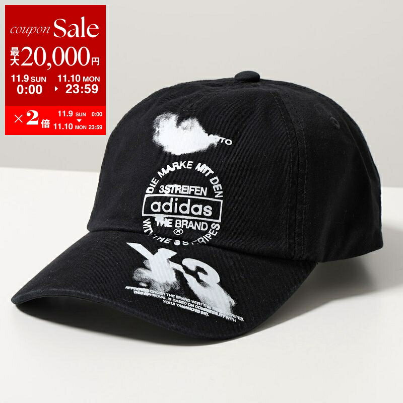【11/9-11/10限定・最大2万円OFFクーポン配布中】Y-3 ワイスリー ベースボールキャップ GRAPHIC CAP グラフィック キャップ KC3339 メンズ レディース コットン ロゴ 帽子 BLACK【dc_kikaku】