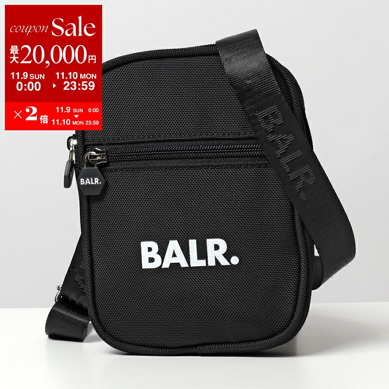 BALR. ボーラー ショルダーバッグ U-Series Small Cross Body Bag B6234 1006 メンズ ナイロン サコッシュ ウエストポーチ ロゴ 鞄 Jet-Black【dc_kikaku】