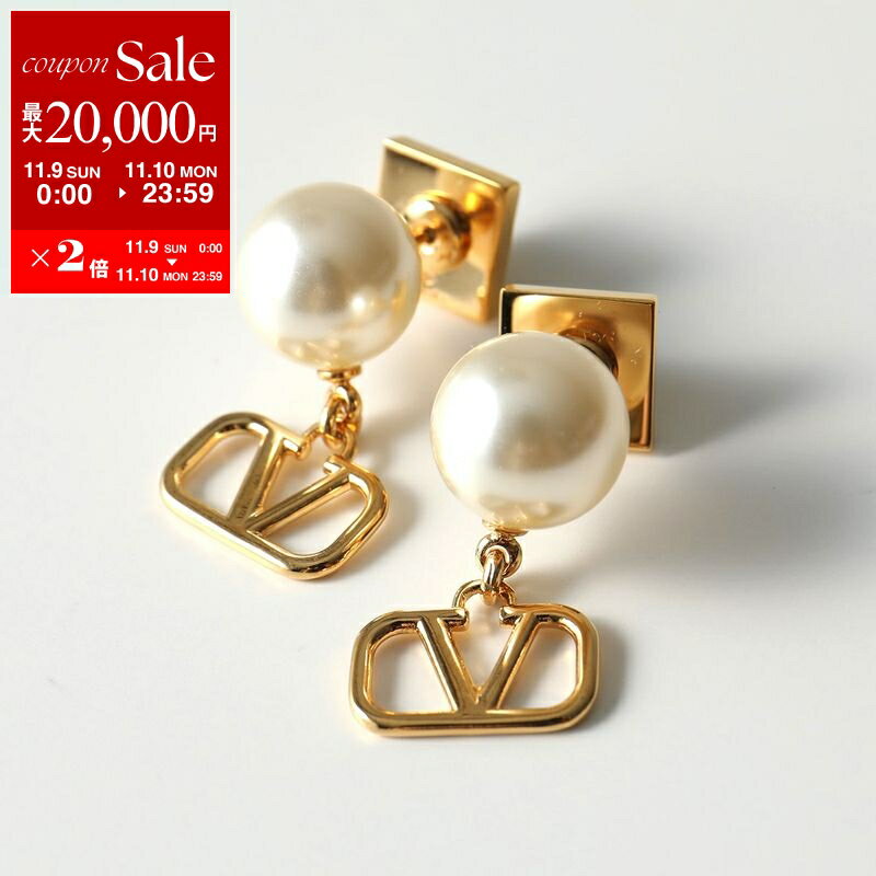 【11/9-11/10限定・最大2万円OFFクーポン配布中】VALENTINO ヴァレンティノ ピアス XW0J0Q43 UXM レディース イヤリング パール Vロゴ ロックスタッズ アクセサリー ジュエリー 0O3/パール×ゴールド【dc_kikaku】のサムネイル