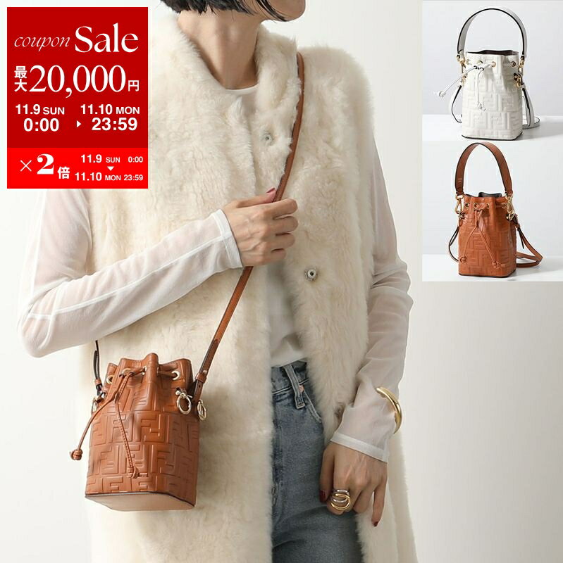 FENDI フェンディ ショルダーバッグ MINI MON TRESOR ミニ モン トレゾール 8BS010 A3ZG レディース FFロゴ ズッカ柄 ハンドバッグ カラー2色【dc_kikaku】のサムネイル