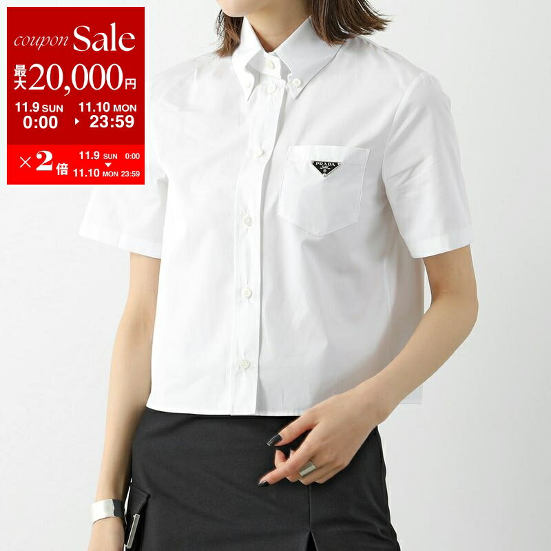 プラダ PRADA シャツ 半袖 ノースリーブ 総柄 44 パープル 黒 /☆G PRADA - 17 プラダ PRADA 総柄 ブラウス シャツ トップス ノースリーブ