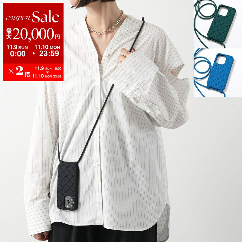 【11/9-11/10限定・最大2万円OFFクーポン配布中】BOTTEGA VENETA ボッテガヴェネタ iPhone14Pro 専用ケース 733830 V0EY0 レディース イントレチャート ストラップ付き カラー3色 733830V0EY01000【dc_kikaku】