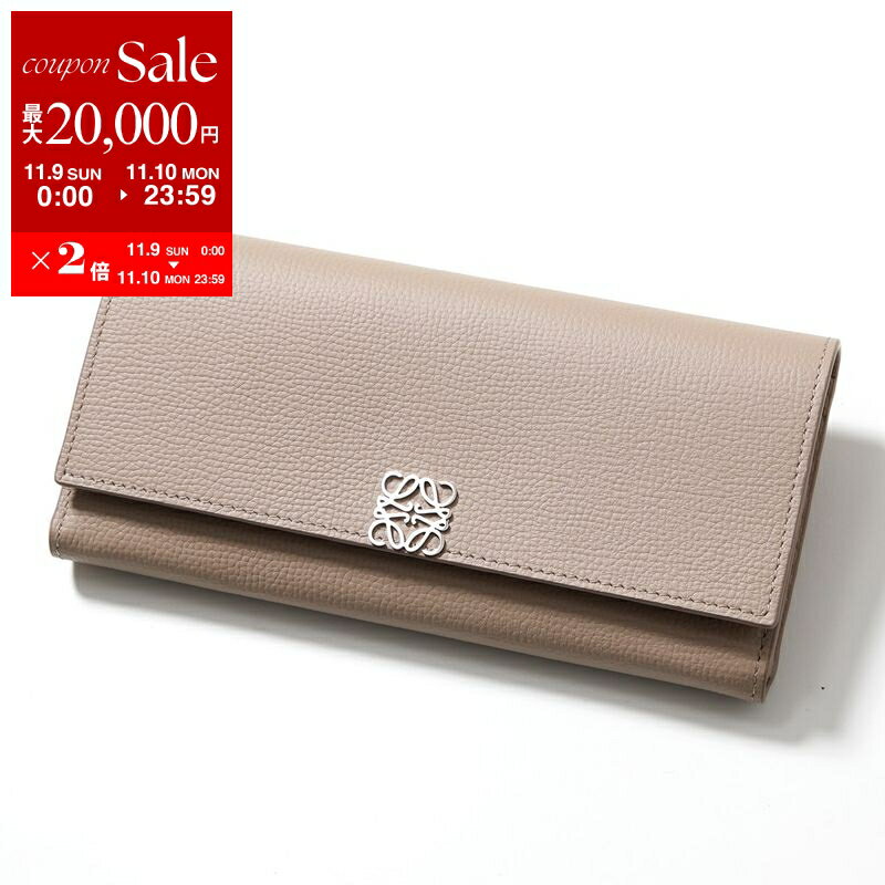 LOEWE ロエベ 二つ折り長財布 C821ACWX07 レディース アナグラム コンティネンタルウォレット レザー 2150/SAND【dc_kikaku】