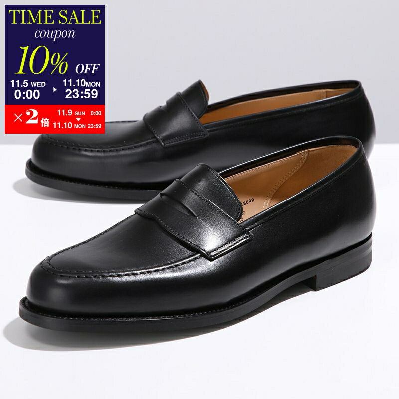 【11/10-23:59迄10％OFFクーポン対象】CROCKETT&JONES クロケットアンドジョーンズ ローファー Boston ボストン 28363A C01C1 メンズ レザーシューズ シティソール ワイズE 革靴 BLACK【cp_ten】