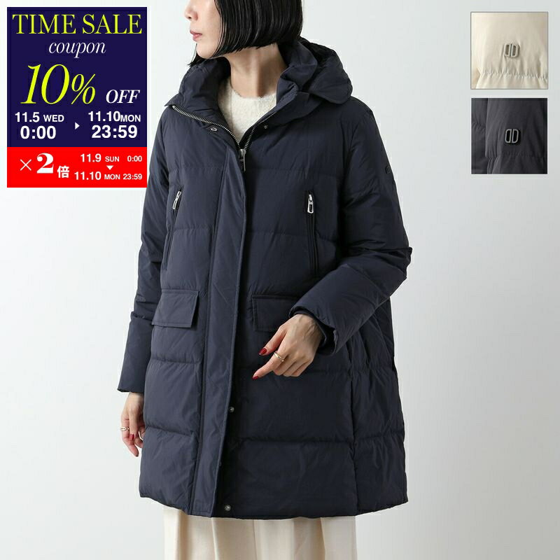 デュノ ダウン レディース 【11/10-23:59迄10％OFFクーポン対象】DUNO デュノ ダウンジャケット CIRCE APRICA レディース フード付き フーテッド ハイネック スタンドカラー ミドル丈 カラー3色【cp_ten】