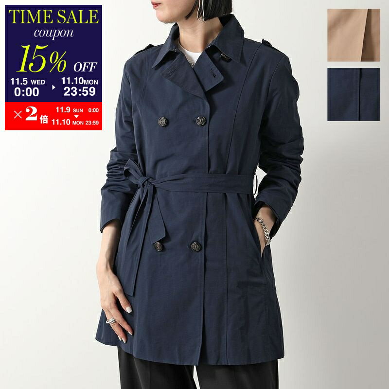 MAX MARA◆I/トレンチコート/40/コットン/CML/122107026 現地価格セール Max Mara(マックスマーラ) トレンチコート(レディース