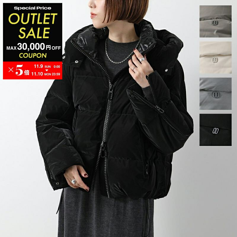 デュノ ダウン レディース 【11/10-23:59迄6,000円OFFクーポン対象】DUNO デュノ ダウンジャケット NAOKO LUNATA レディース フード付き ジップスリット オーバーサイズ【po_fivee】【outlet】