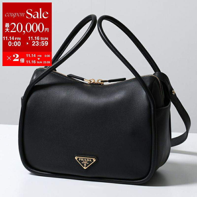 【11/14-11/16限定・最大2万円OFFクーポン配布中】PRADA プラダ ショルダーバッグ DARLING ダーリン 1BA451 OVO 2CYS レディース ソフトグレイン レザー ハンドバッグ トライアングルロゴ 鞄 F0002/NEROのサムネイル