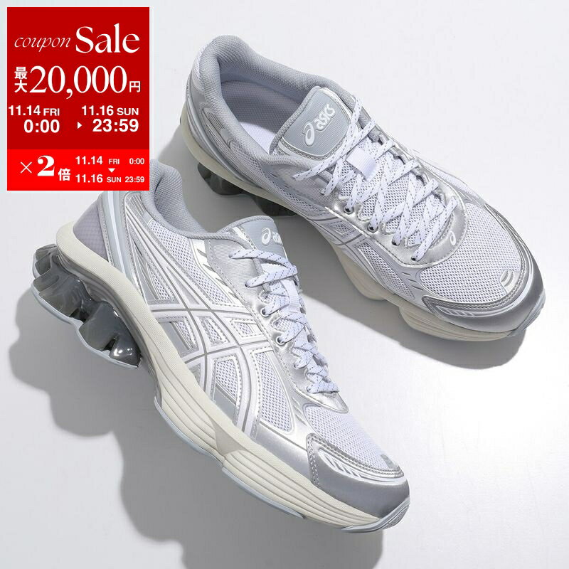 【11/14-11/16限定・最大2万円OFFクーポン配布中】ASICS アシックス スニーカー GEL-KINETIC FLUENT ゲルキネティック フルーエント 1203A591-101 レディース ローカット レースアップ メッシュ 厚底 シューズ 靴 WHITE/WHITE