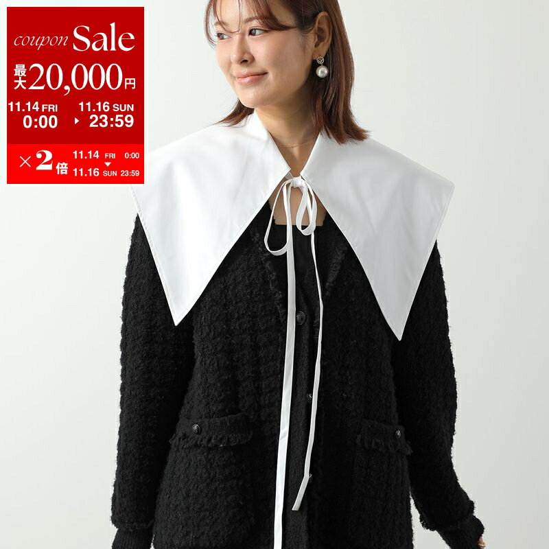 【11/14-11/16限定・最大2万円OFFクーポン配布中】PATOU パトゥ 付け襟 AC0110017 レディース オーガニックコットン 無地 ロゴタグ 001W/White